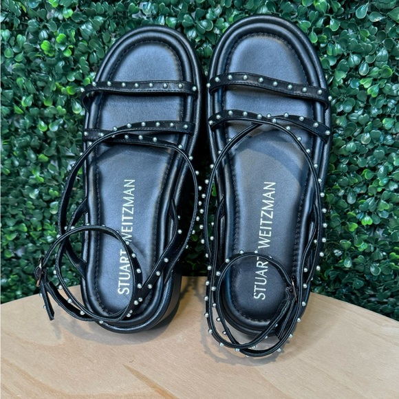 NWT Stuart Weitzman Summerlift Pearl Platform Ankle Strap Sandals Size 7 - Picture 8 of 12